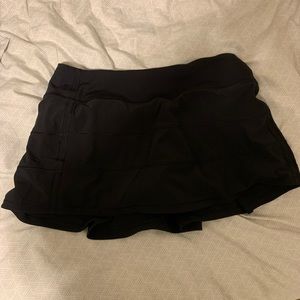 Black lululemon tennis skirt